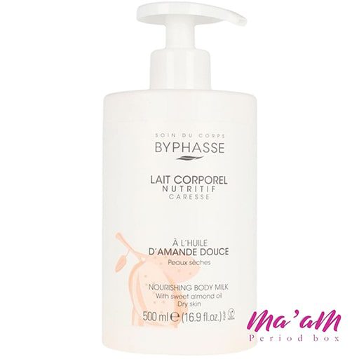 لوسیون بدن با روغن بادام شیرین بایفاس Byphasse Nourishing Body Milk