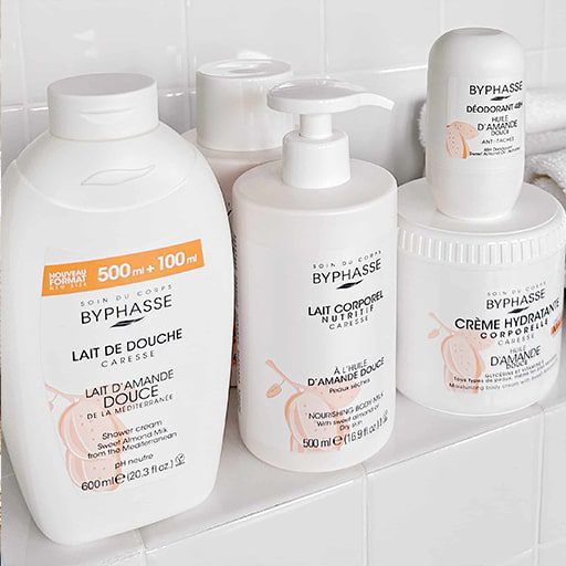 لوسیون بدن با روغن بادام شیرین بایفاس Byphasse Nourishing Body Milk