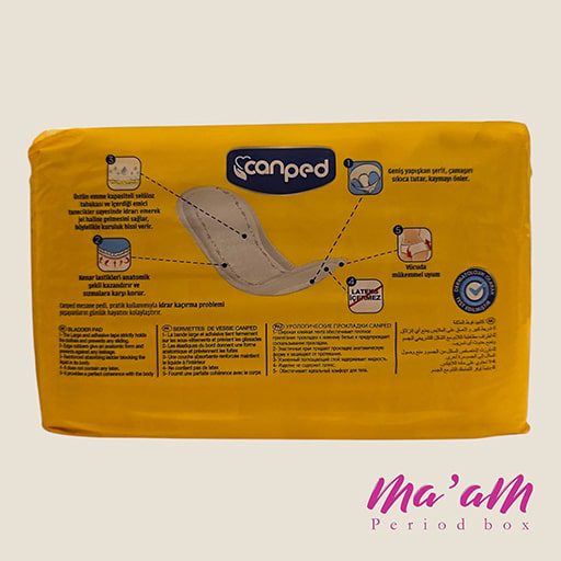 پد بی اختیاری بانوان نرمال سایز مدیوم جان پد 10 عددی Canped Normal