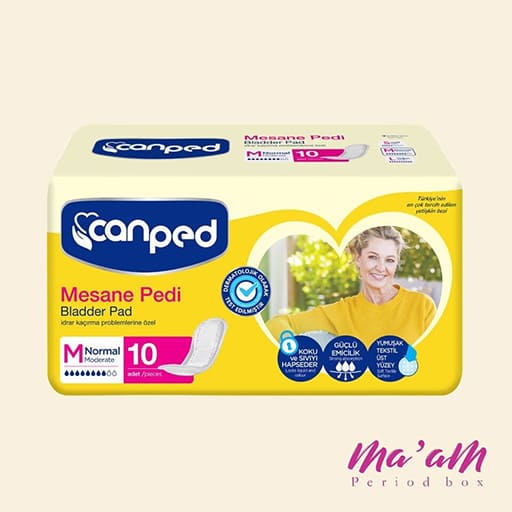 پد بی اختیاری بانوان نرمال سایز مدیوم جان پد 10 عددی Canped Normal