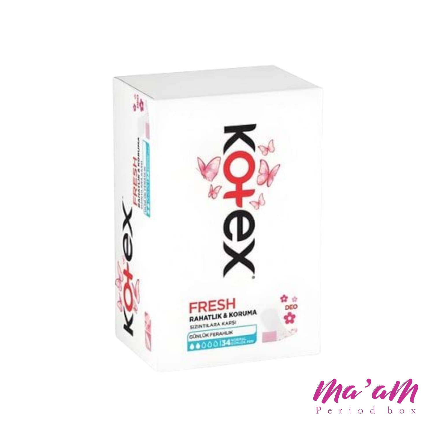 خرید پد روزانه کوتکس نرمال معطر Kotex Normal Günlük Ped Parfümlü با بسته‌بندی تکی