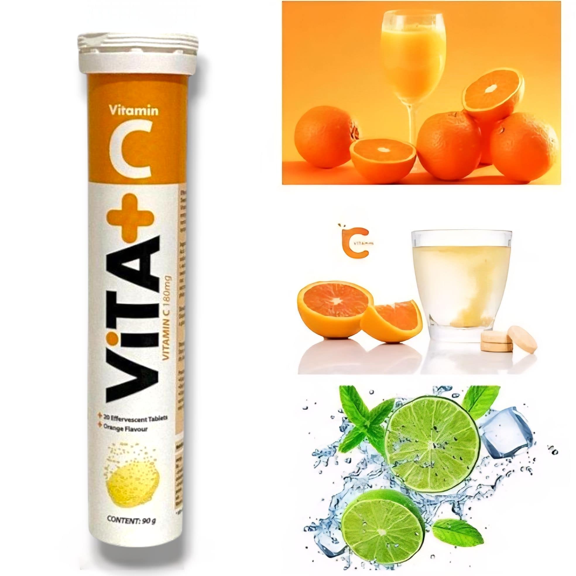 بسته بندی قرص جوشان ویتامین سی پلاس Vita+ مناسب برای دوره پریود