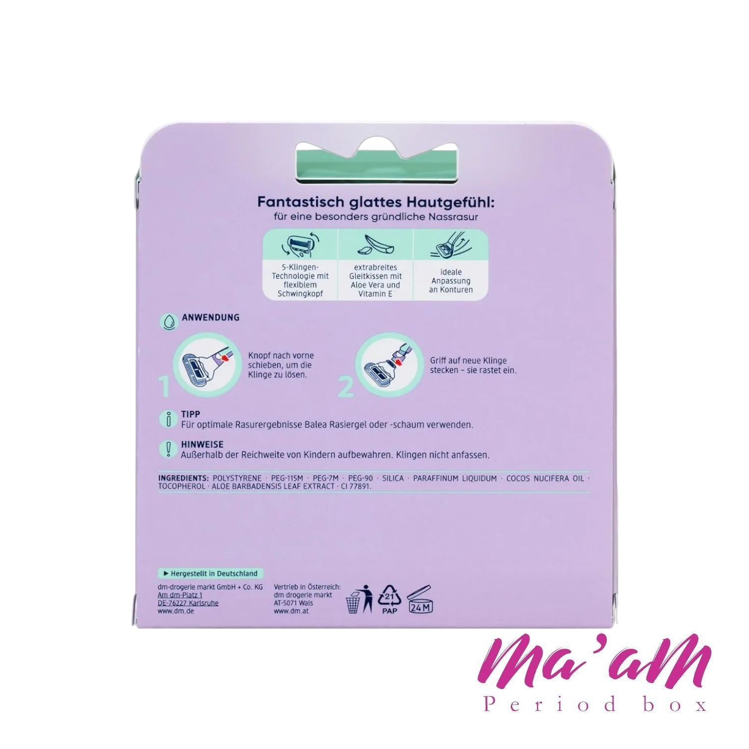 بسته ۸ عددی تیغ یدک Balea Fantastique برای اصلاح نرم و دقیق