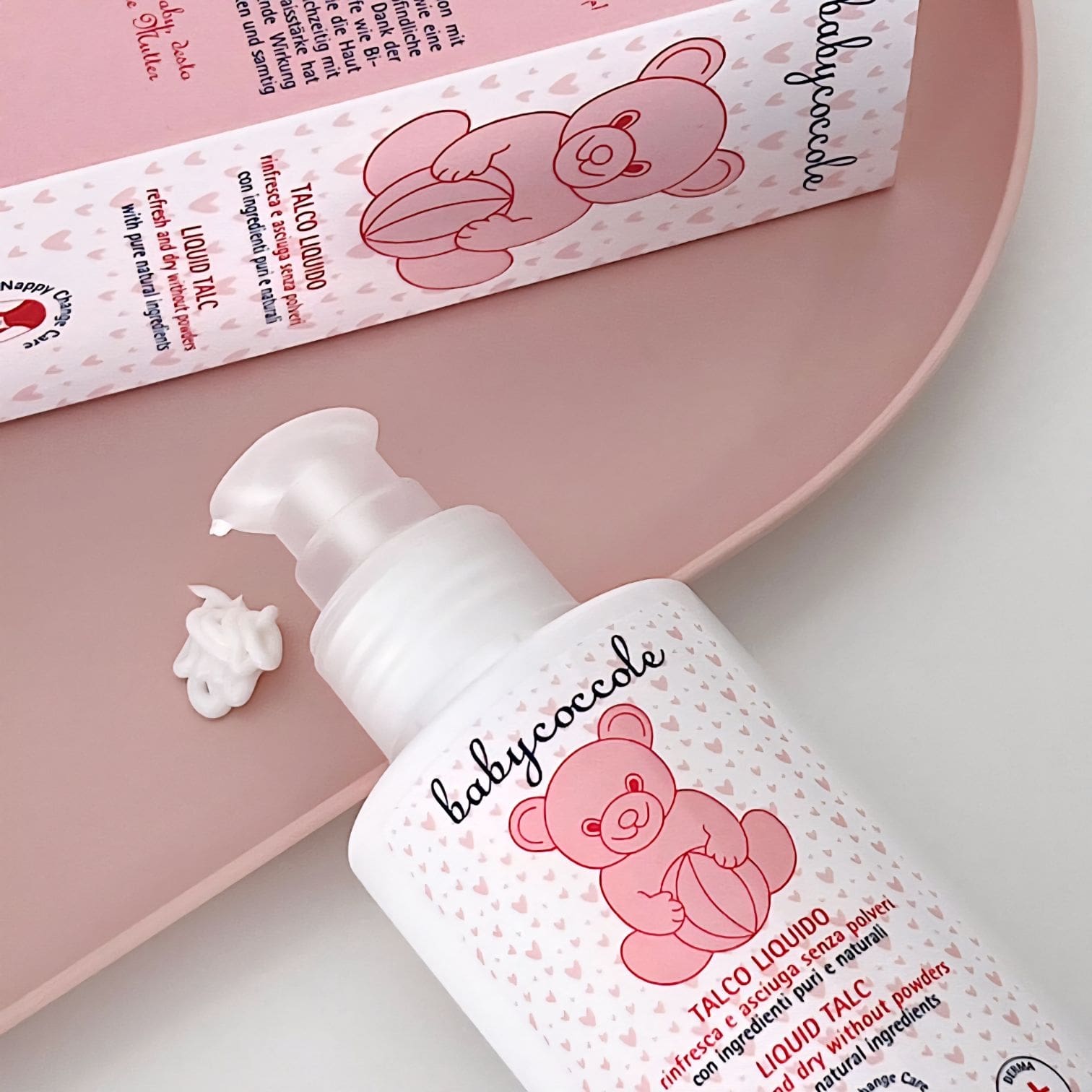 بافت پودر تالک مایع بیبی کوکول بدون ذرات پودری