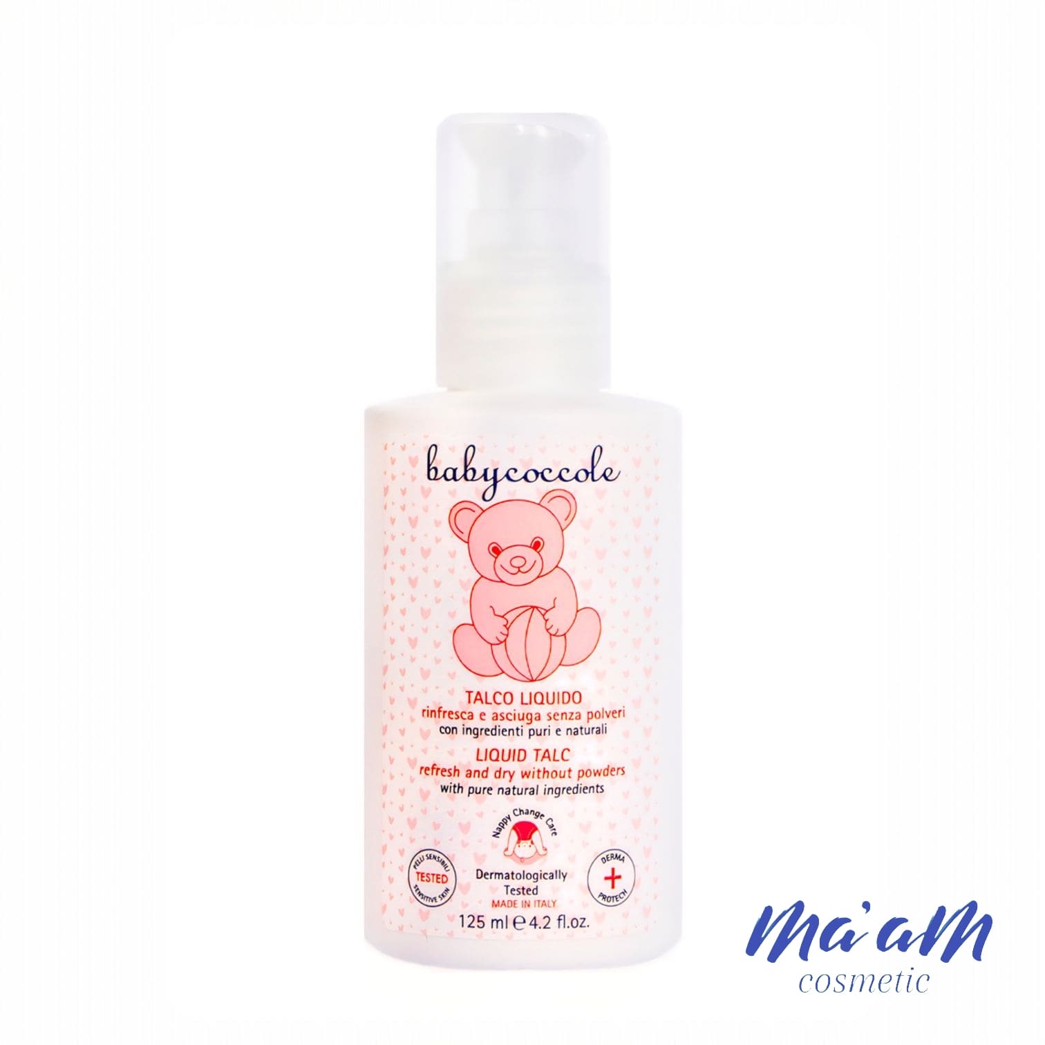 پودر تالک مایع بیبی کوکول ۱۲۵ میلی‌لیتر برای پوست حساس کودک