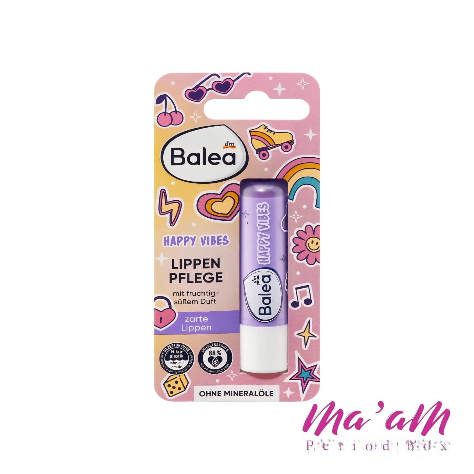 خرید بالم لب باله آ Happy Vibes برای لب‌های خشک و حساس